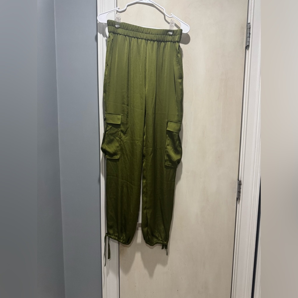 Open Edit Olive Green Cargo Pants